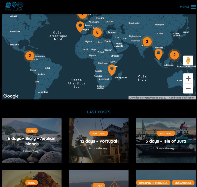 ITINERARY ON EARTH, THE PLATFORM FOR TRAVELER BY TRAVELER